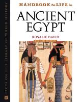 ANCIENT   EGPT  كتاب الحياة في مصر الفرعونية  ____