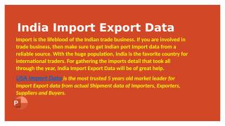 India Import Export Data.pptx