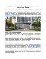 Luxury Apartments for Sale in Bannerghatta Road and Anjanapura _ Oceanus White Meadows.pdf