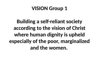 VISION Group work.ppt