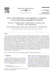 Heavy metal distribution in soil aggregates a comparison of recent and archived aggregates from Russia.pdf